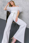 JUMPSUIT TULLE DONNA BLANCO