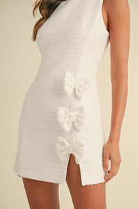 VESTIDO AZURA CHANEL MOÑOS BLANCO