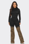 JUMPSUIT LEOPARDO BLOCK  NEGRO