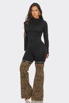 JUMPSUIT LEOPARDO BLOCK  NEGRO