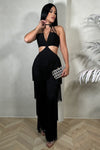 JUMPSUIT PALAZZO HEAVEN BARBILLAS NEGRO