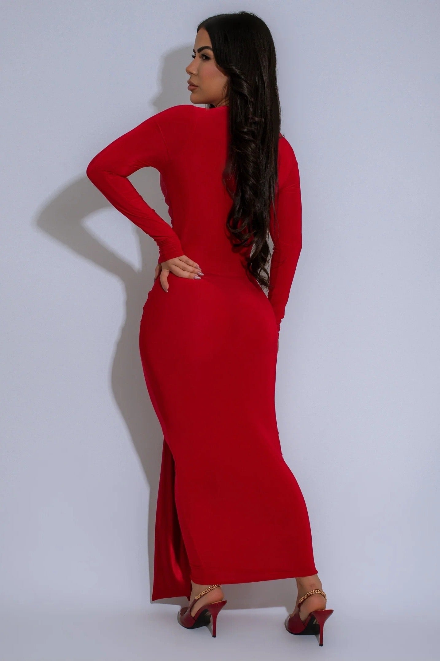 VESTIDO OLANA ROJO