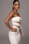 VESTIDO MESH ENTUBADO BLANCO