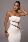 VESTIDO MESH ENTUBADO BLANCO