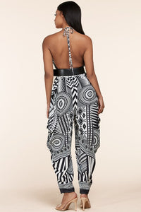 JUMPSUIT AZTEC BLANCO/NEGRO