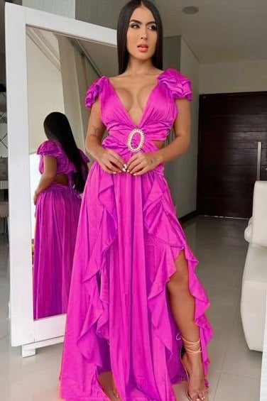 Vestido store rosa magenta