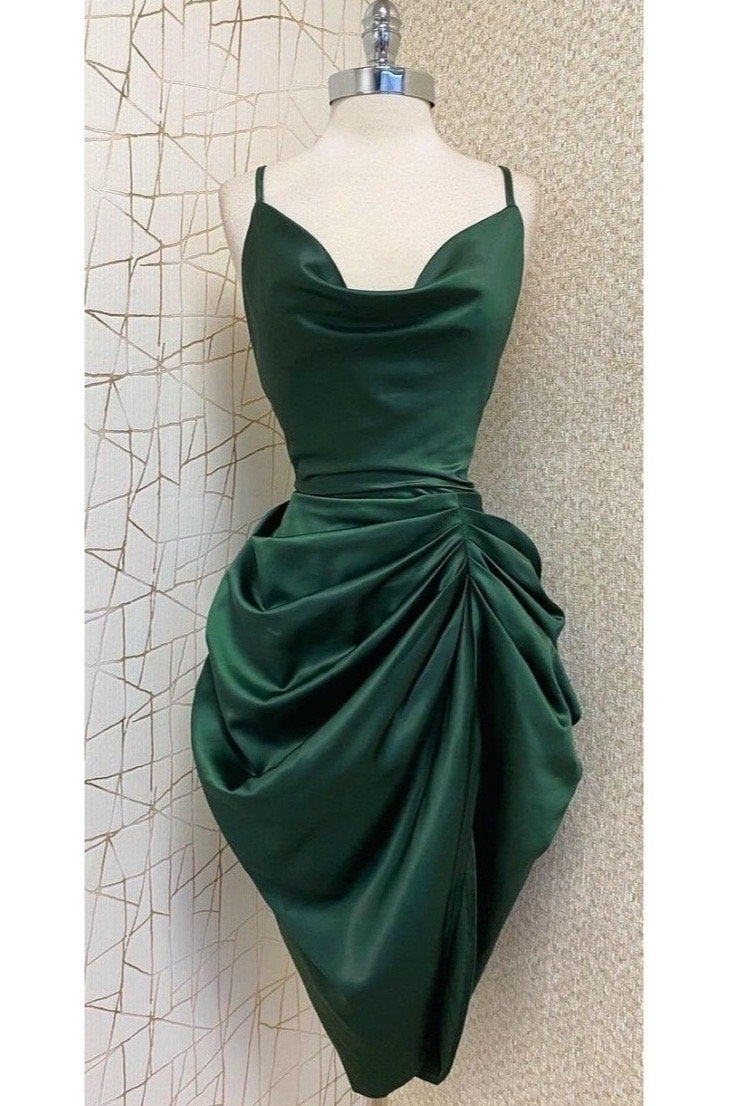 Vestidos verdes elegantes discount cortos